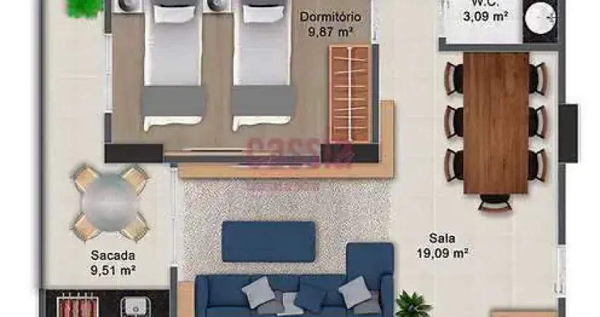Apartamento com 2 quartos, Guilhermina, Praia Grande - R$ 689 mil, Cod: 5037