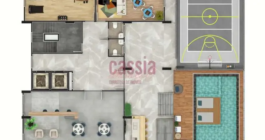 Cobertura com 2 quartos, Caiçara, Praia Grande - R$ 750 mil, Cod: 5136