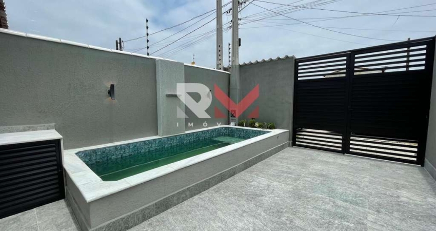 Casa com área de lazer e piscina em boa localização no bairro Santa Julia - Itanhaém/SP.