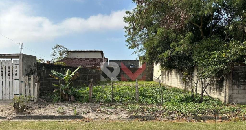 Terreno cercado lado praia, em ótima localização na cidade de Itanhaém-SP no bairro Grandesp.
