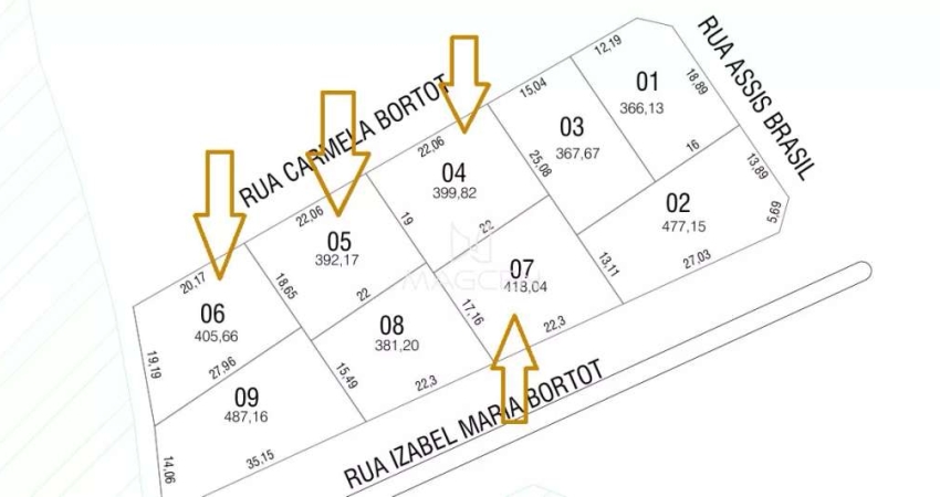 LOTEAMEAMENTO VÔ NINO Q 1768 Lotes 4, 5  e 6 - TE467