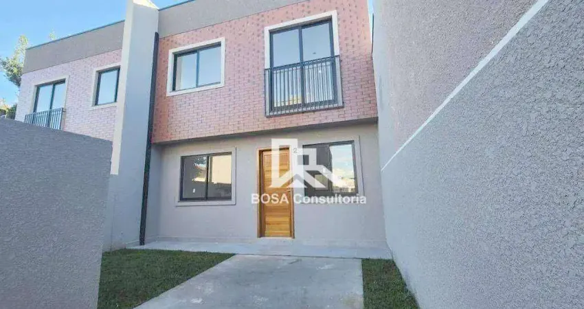 Sobrado com 3 dormitórios à venda, 91 m² por R$ 530.000,00 - Santa Cândida - Curitiba/PR