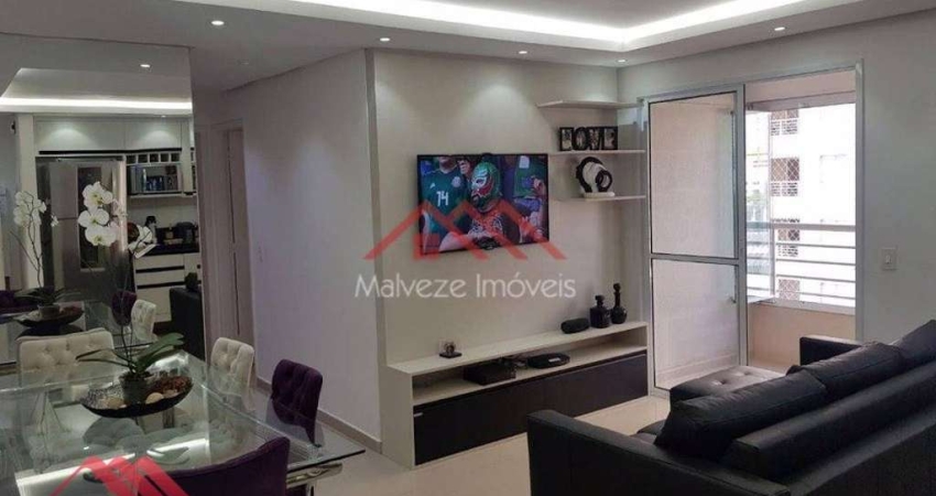 Apartamento com 2 dormitórios (1 suíte) lazer completo - Rudge Ramos