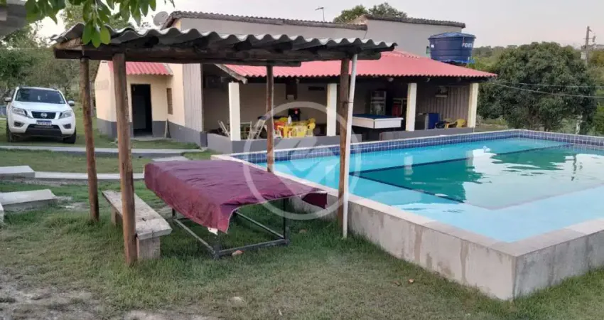 Chacará em nossa senhora da guia 3,5 hectares, 3 lagoas para criação de peixe, casa 3 quartos, sendo 1 suite, piscina, quadra de areia. codigo: 59816