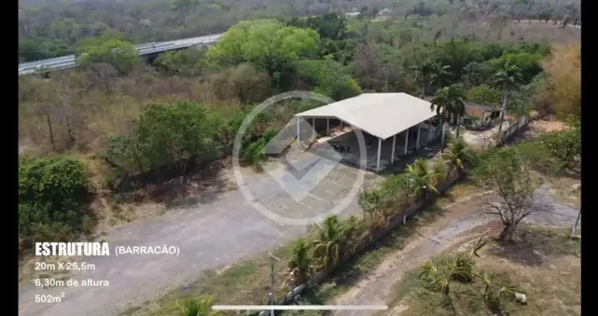 Vende-se galpão em terreno comercial - área total: 7.400 m² e 502 m² de galpão - bairro cachoeira das garças - cuiabá (mt) - valor: r$ 4.000.000,00 codigo: 100753