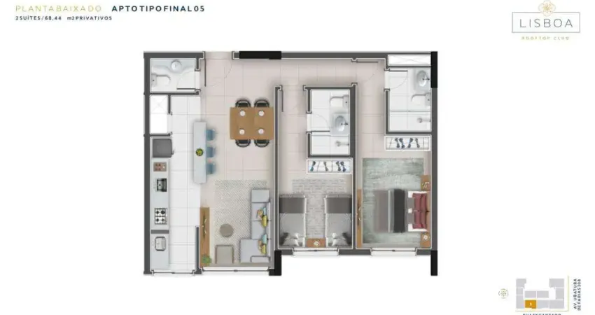 Apartamento com 2 quartos à venda na Av. Ubatuba De Farias, Zona Nova, Capão da Canoa