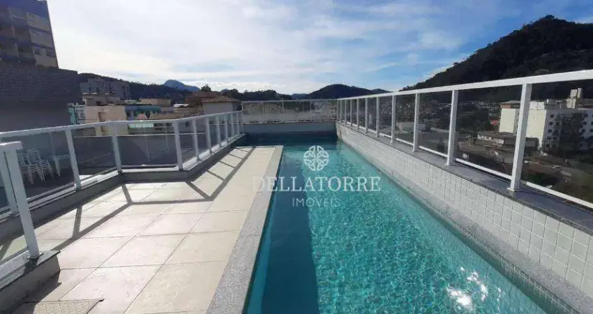 Apartamento com 1 dormitório para alugar, 45 m² por R$ 2.829,05/mês - Alto - Teresópolis/RJ