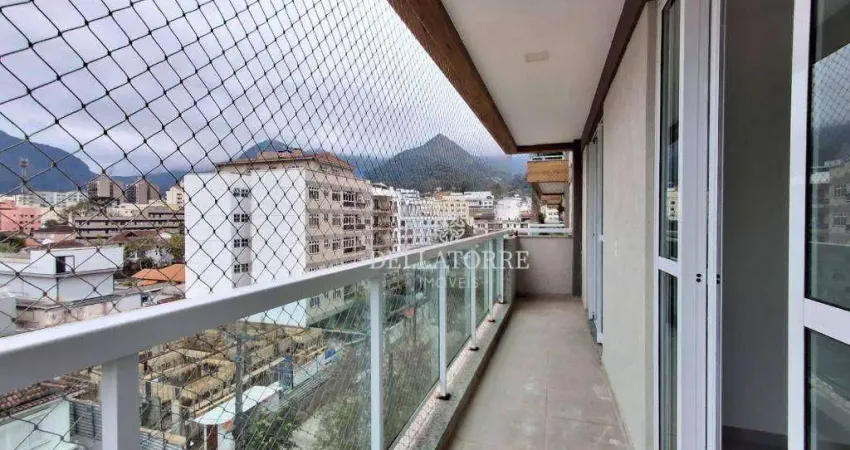 Apartamento com 2 dormitórios para alugar, 79 m² por R$ 2.946,00/mês - Santa Cecília - Teresópolis/RJ