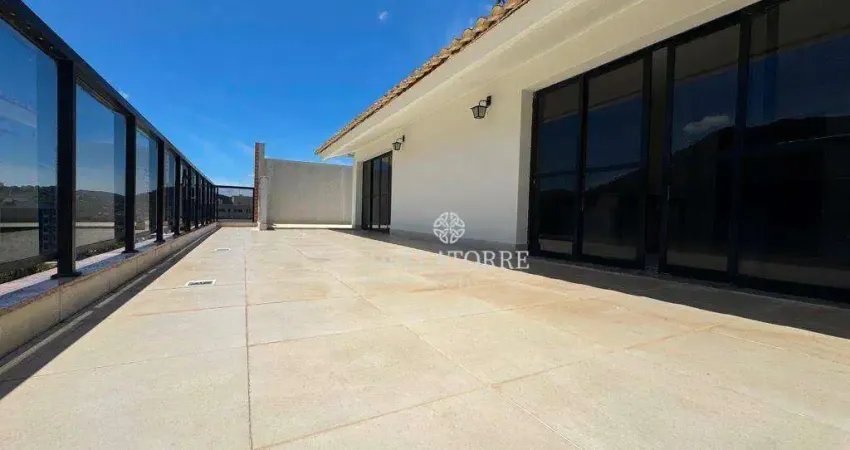 Cobertura com 4 dormitórios para alugar, 175 m² por r$ 6.631,61/mês - alto - teresópolis/rj