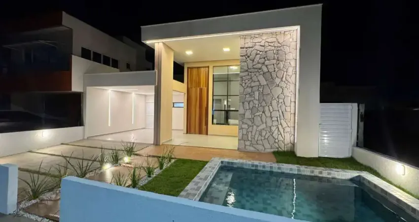 Casa em condomínio fechado em marechal deodoro com 3 dormitórios sendo 1 suíte master - 150m²