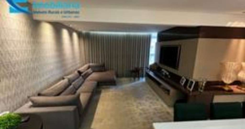 Apartamento com 114 m², moveis planejados em todos ambiente incluindo a mobília, 2 quartos sendo um suite, 2 vagas de garagem (solta), localização privilegiada