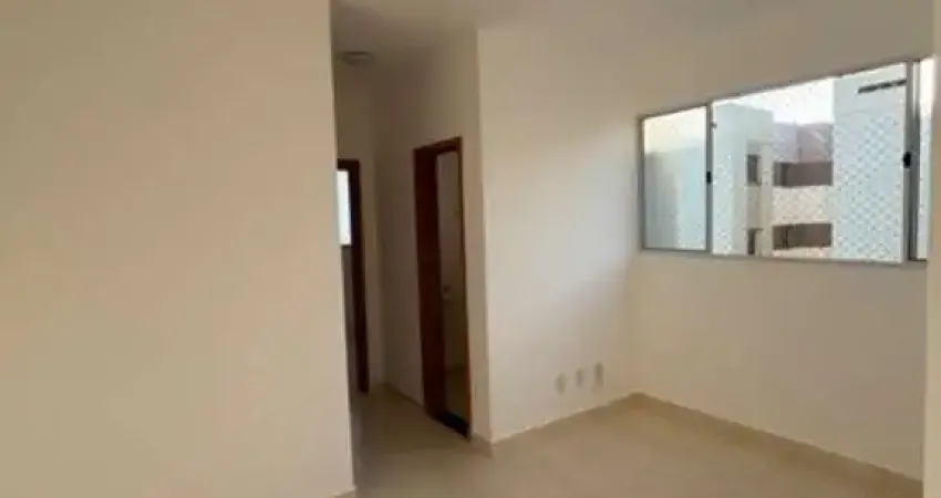Apto. 47m², 2 quartos, sala integrada, cozinha funcional, banheiro social, área de lavanderia, ambientes arejados e bem iluminados, portaria, elevador