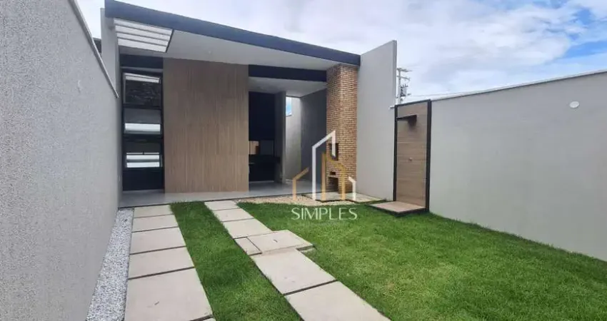 Casa com 3 suítes + lavabo  à venda, 116 m² por R$ 435.000 - Messejana - Fortaleza/CE