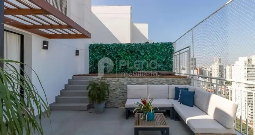 Cobertura mobiliada no brooklin com 2 suítes e 3 vagas, são paulo, sp