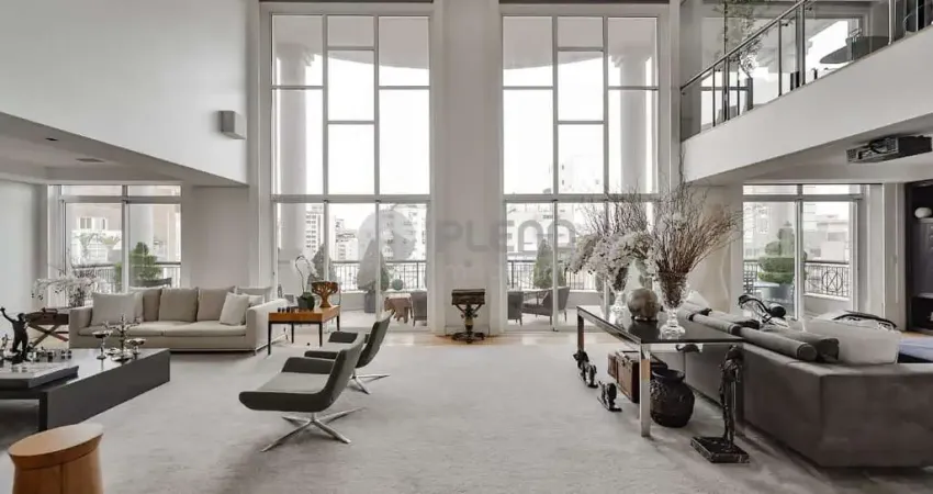 Apartamento duplex no jardim américa com 650m², 4 suítes e 6 vagas à venda, são paulo, sp