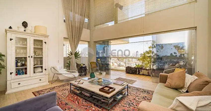 Apartamento duplex em perdizes de 222m² com 4 quartos e 4 vagas à venda, são paulo, sp