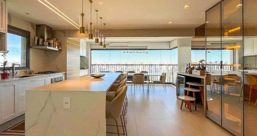 Apartamento mobiliado com 2 suítes e um dormitório reversível, no Jardim Brasil por R$ 1.790.000