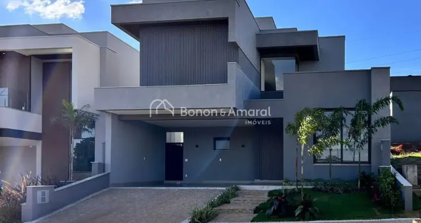 Casa contemporânea à venda no condomínio residencial santorini - paulínia/sp.