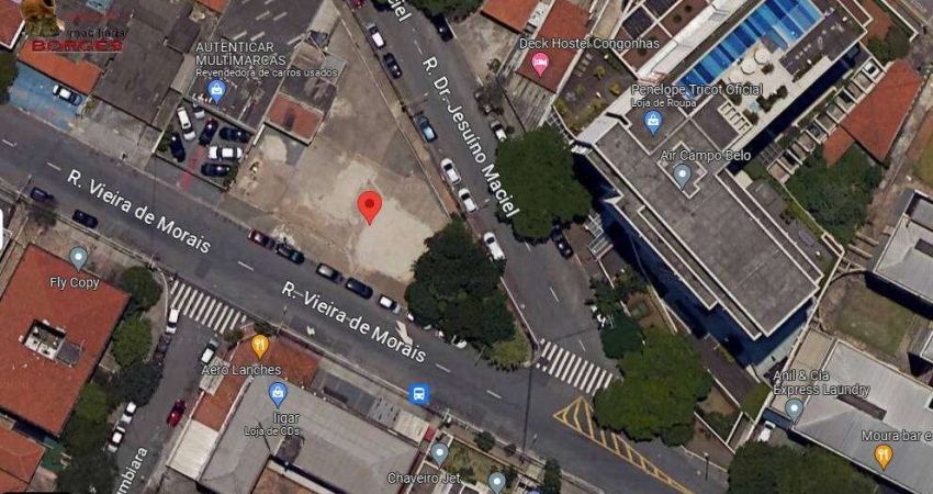 Terreno comercial para alugar na Rua Vieira de Morais, Campo Belo, São Paulo