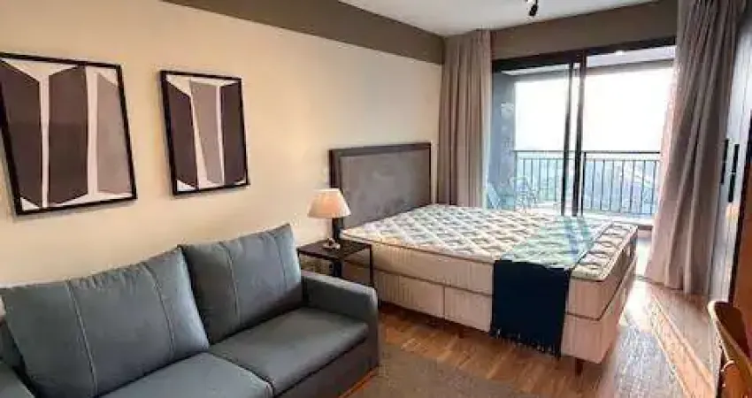 Studio espetacular para locação no coração do brooklin decorado/mobiliado.