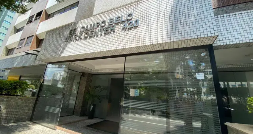 Belas salas unificadas c/ 90,12 m2 em conj. comercial - campo belo