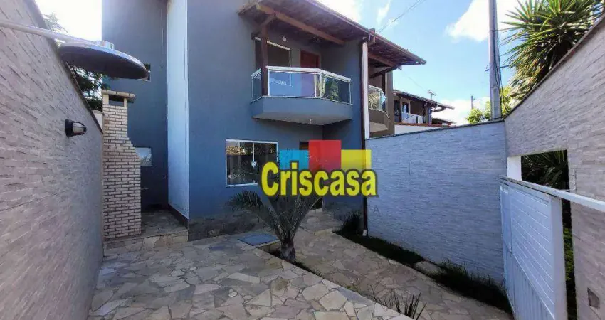 Casa com 3 dormitórios, 95 m² - venda por r$ 650.000,00 ou aluguel por r$ 1.904,17/mês - maria turri - rio das ostras/rj