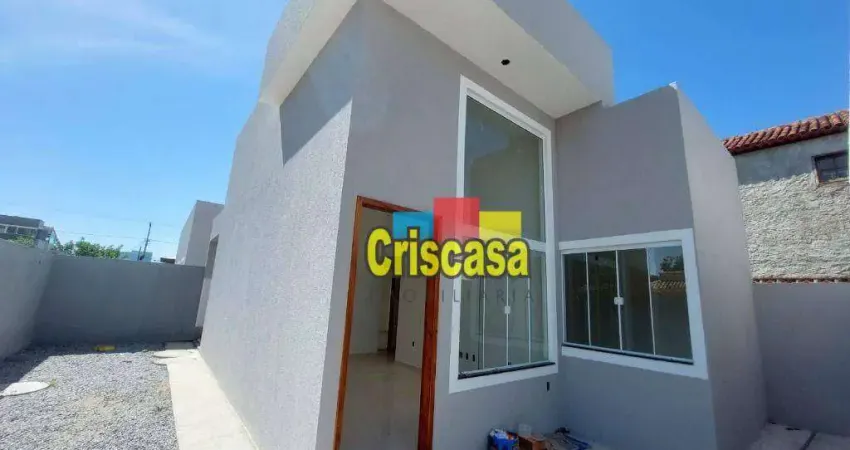 Casa linear com 2 dormitórios à venda, 65 m² por R$ 280.000 - Mar y Lago - Rio das Ostras/RJ
