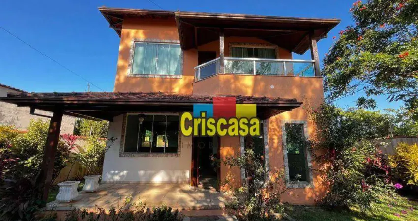 Casa com 3 dormitórios, 142 m² - venda por r$ 695.000,00 ou aluguel por r$ 2.891,67/mês - serramar - rio das ostras/rj