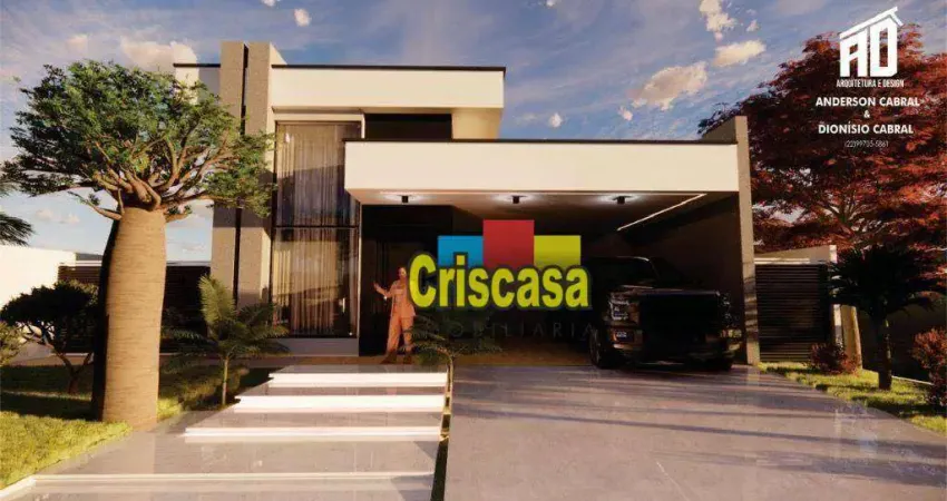 Casa com 3 dormitórios à venda, 181 m² por R$ 849.900,00 - Extensão do Bosque - Rio das Ostras/RJ