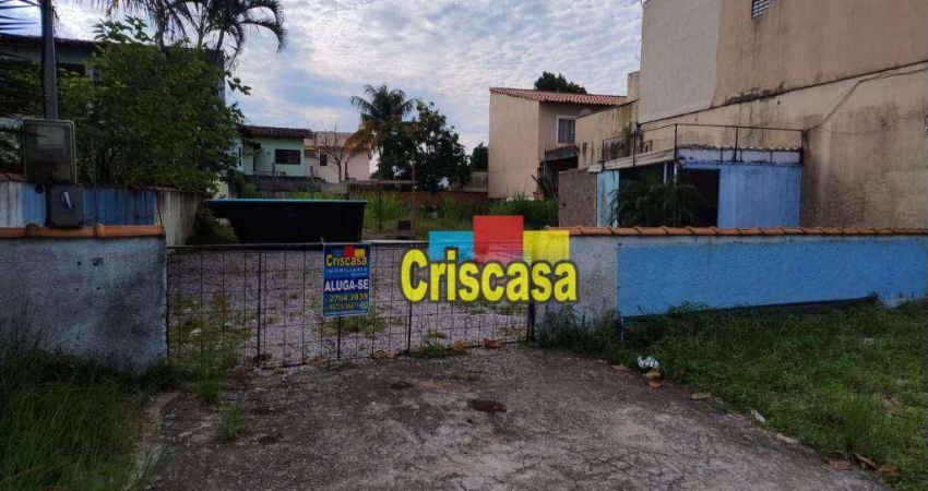 Terreno, 455 m² - venda por R$ 600.000,00 ou aluguel por R$ 2.567,33/mês - Jardim Miramar - Rio das Ostras/RJ