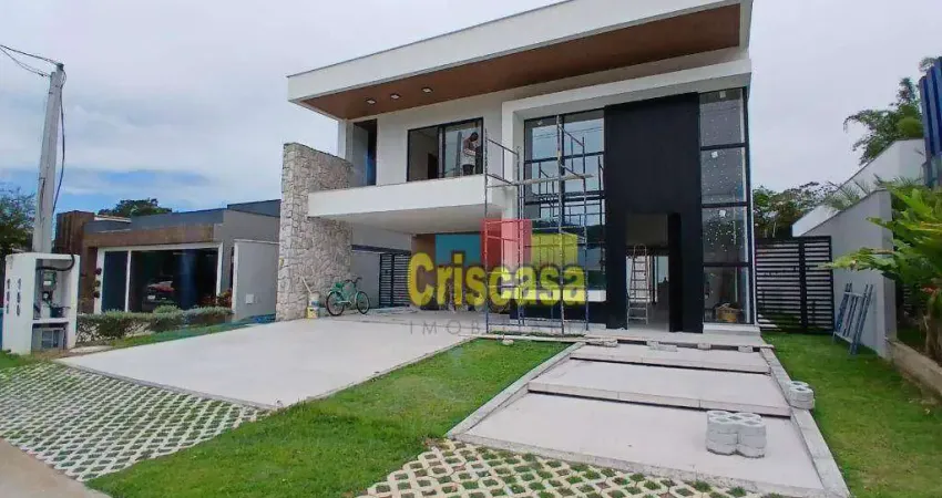 Casa com 5 dormitórios, 354 m² - venda por r$ 1.990.000,00 ou aluguel por r$ 10.420,00/mês - viverde ii - rio das ostras/rj