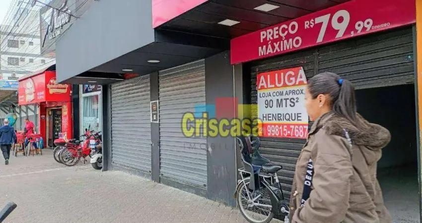 Loja para alugar, 90 m² por r$ 12.300,00/mês - centro - rio das ostras/rj
