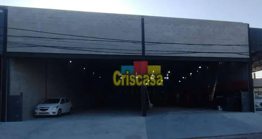 Galpão para alugar, 270 m² por r$ 8.000,00/mês - jardim miramar - rio das ostras/rj