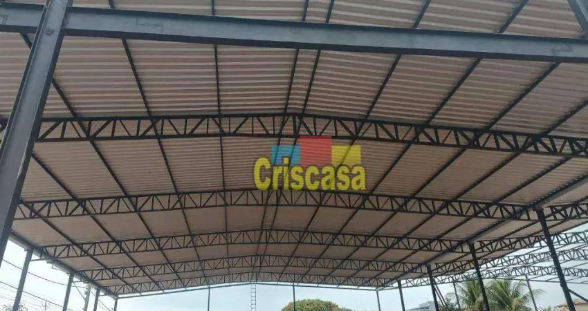 Galpão para alugar, 608 m² por r$ 25.000,00/mês - enseada das gaivotas - rio das ostras/rj