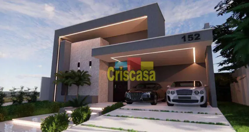 Casa com 3 dormitórios à venda, 229 m² por r$ 1.350.000,00 - viverde ii - rio das ostras/rj