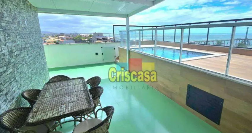 Cobertura com 3 dormitórios à venda, 147 m² por r$ 1.350.000,00 - costa azul - rio das ostras/rj