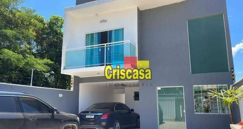 Casa com 3 dormitórios, 134 m² - venda por r$ 600.000,00 ou aluguel por r$ 4.050,00/mês - mar do norte - rio das ostras/rj