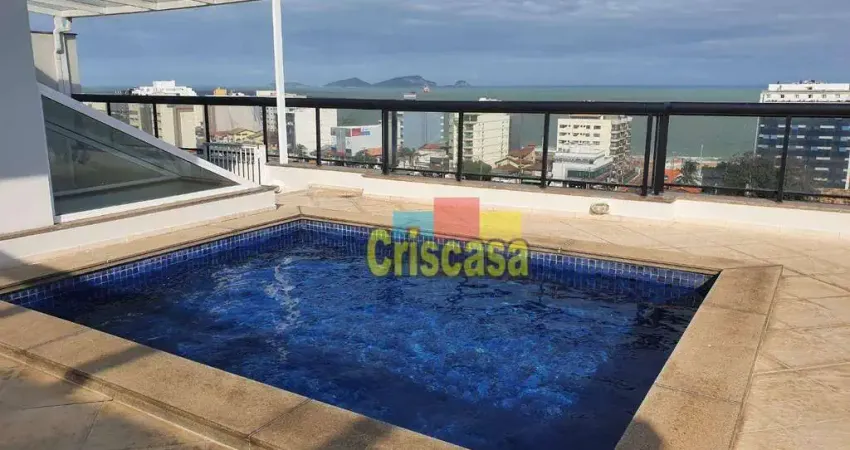 Cobertura com 4 dormitórios à venda, 360 m² por r$ 2.300.000,00 - riviera fluminense - macaé/rj