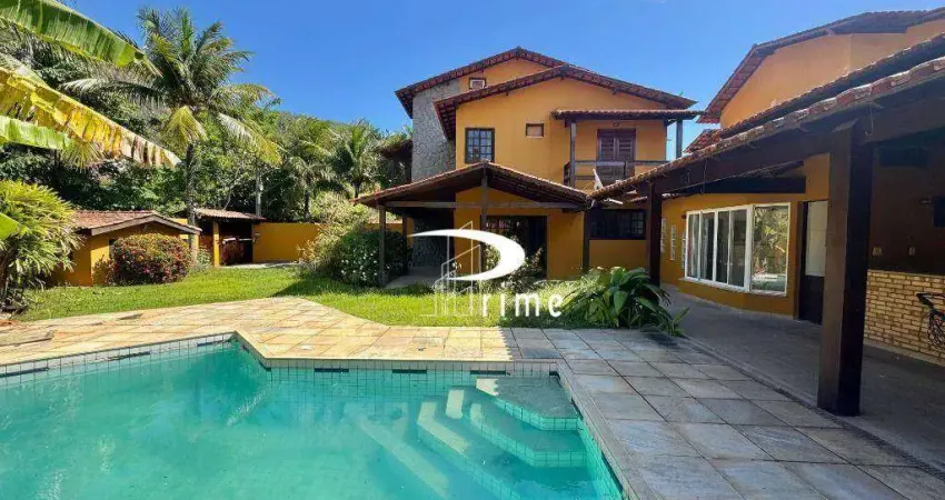 Casa com 4 dormitórios para alugar, 250 m² por r$ 7.318,45/mês - itaipu - niterói/rj