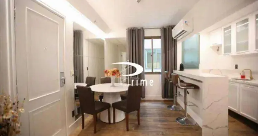 Flat com 1 dormitório à venda, 44 m² por r$ 1.570.000 - ipanema - rio de janeiro/rj