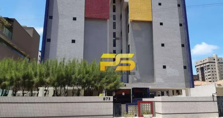 Apartamento com 3 dormitórios para alugar, 80 m² por R$ 3.200/mês - Manaíra - João Pessoa/PB