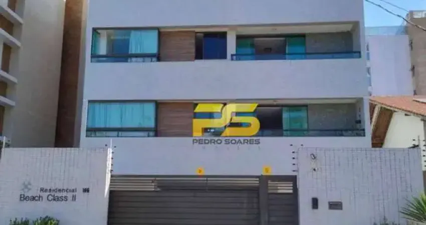 Apartamento com 1 dormitório para alugar, 50 m² por R$ 2.450/mês - Intermares - João Pessoa/PB