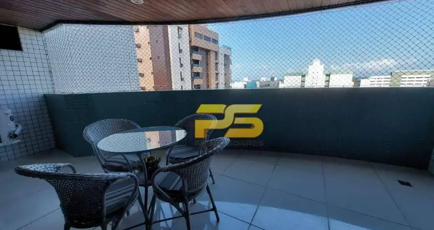 Apartamento com 4 dormitórios à venda, 214 m² por r$ 1.200.000 - tambaú - joão pessoa/pb