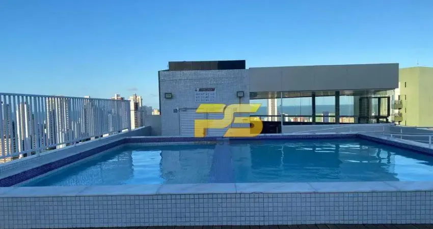 Apartamento com 1 dormitório à venda, 28 m² por r$ 330.000,00 - miramar - joão pessoa/pb