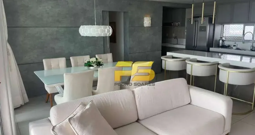 Apartamento com 3 dormitórios à venda, 140 m² por r$ 1.800.000,00 - bessa - joão pessoa/pb