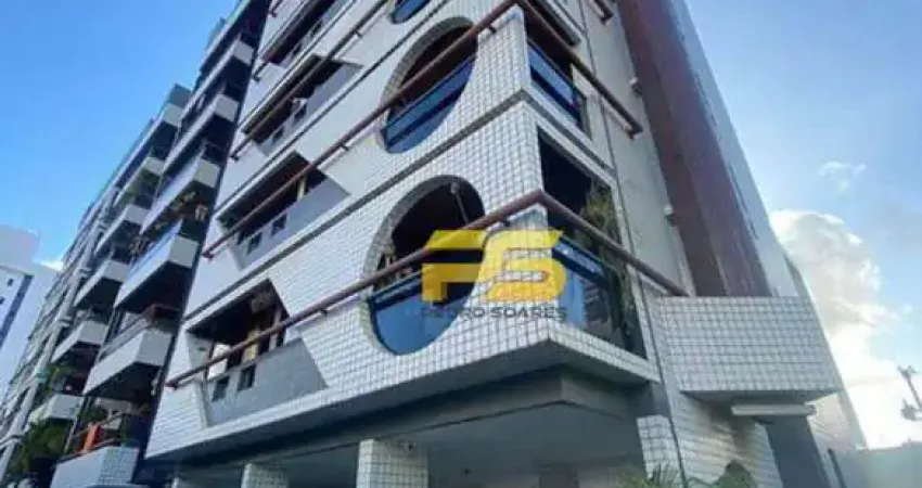 Apartamento com 3 dormitórios para alugar, 145 m² por r$ 5.600/mês - cabo branco - joão pessoa/pb