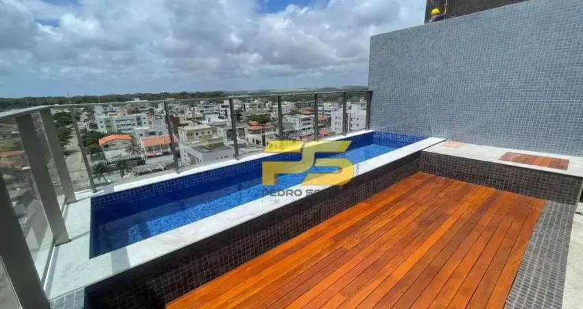 Cobertura com 4 dormitórios para alugar, 145 m² por r$ 8.000,00/mês - bessa - joão pessoa/pb