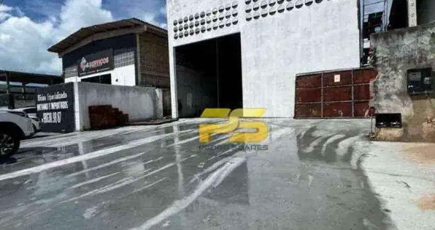Galpão para alugar, 320 m² por r$ 8.000,00/mês - jardim américa - cabedelo/pb