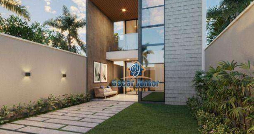 CONFIRA! Casa Duplex com 4 Quartos (3 Suítes) 134 m² A PARTIR DE R$ 659.900 - Eusébio - Eusébio/CE