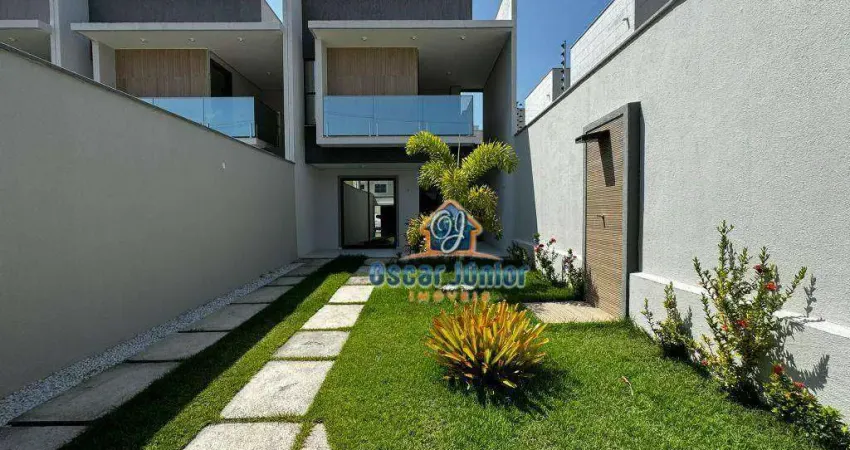 Casa com 4 Quartos (Sendo 3 Suítes) + Wc Social à venda, 158 m² por R$ 649.000 - Sapiranga - Fortaleza/CE